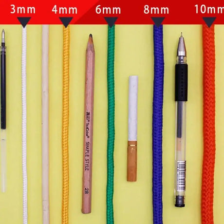 5 meters 10 colors 2mm 4mm 6mm 8mm 10mm colorful braided rope tent tie rope drawstring outdoor clothesline core nylon rope - Lootquake