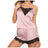 Women Sleepwear Satin Sexy Lace Pajamas Set Female Elegant Sleeveless Top And Shorts Nightgowns Bathing Suit Underwear Canisa - Lootquake