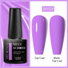 7ml Milky Jelly White Gel Nail Polish Natural Luster Long Lasting Nail Art All for Home DIY Manicure Soak Off UV LED Gel Vernis