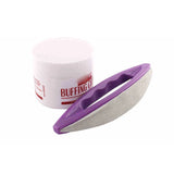Professional 2pcs/set  Nail Art Buffing Cream + Leather Buffer Varnish Polish Set Nail Tool UV Gel Nail Tool Polish