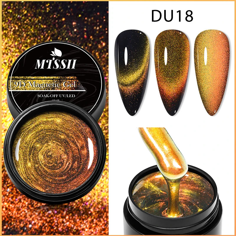 8ml Super Shine Silver Metal Painting Gel Nail Polish High-density Mirror Effect Semi Permanant Nail Art Manicure Varnish