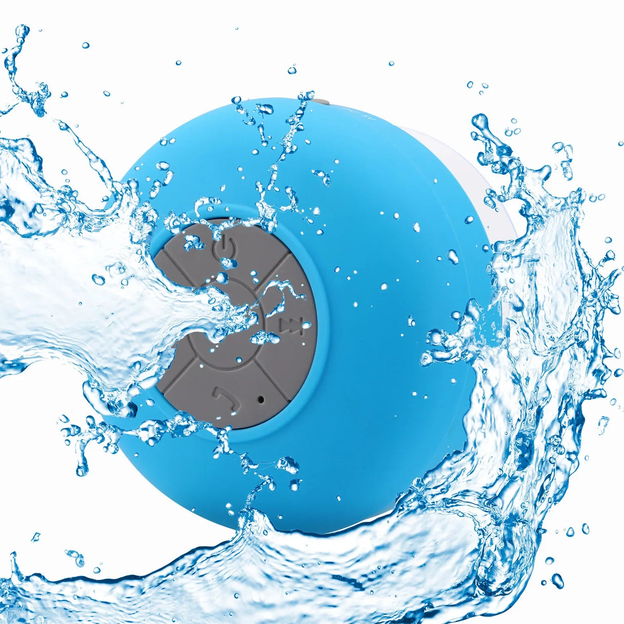 Altavoz Bluetooth inalámbrico resistente al agua con ventosa para coche y ducha.