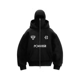 2025 Harajuku Y2K Double-layer Design Casual Loose Zipper Hoodie Men Street Hip-hop Punk Fashion Versatile Sweatshirt Women - Lootquake