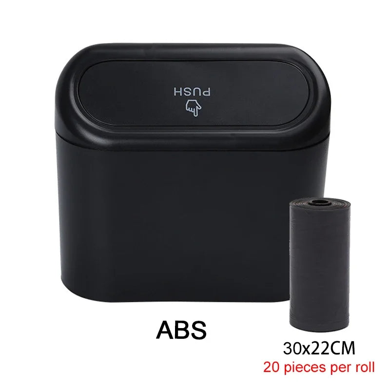 Car Trash Can Bin with Lid Car Garbage Can Leakproof Mini Car Interior Storage Case Trash for Car Office Home Car Acessories