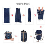 Saco de dormir portátil para exteriores Lixada de 190 x 75 cm, para acampar, viajar, senderismo, multifunción, ultraligero, 680 g, para mochileros.
