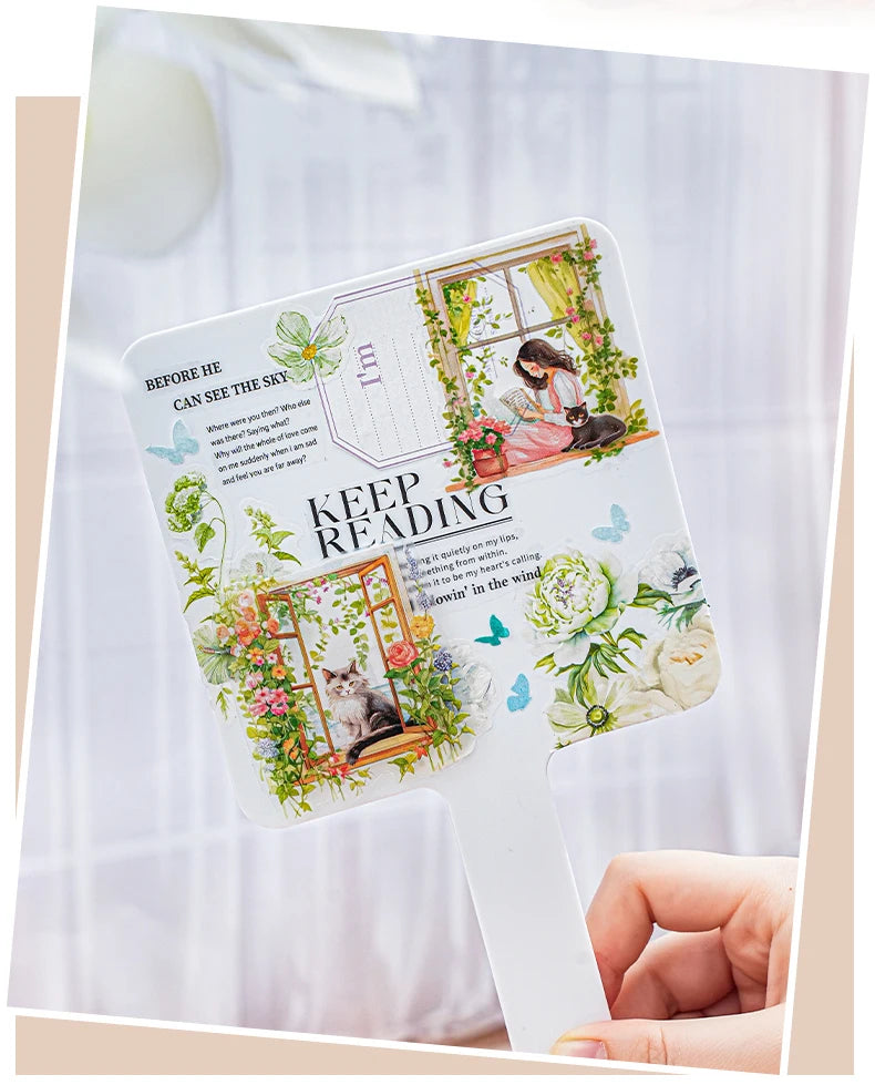 1 rouleau de ruban adhésif pour rebord de fenêtre, série week-end, loisirs, personnage, fenêtre, PET, décoration, carnet, cadre photo, papeterie, autocollants DIY