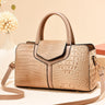 Bag Women New Fashion Crocodile Pattern Handbag | Large Capacity Casual Shoulder Messenger Bag (Purses &amp; Handbags)