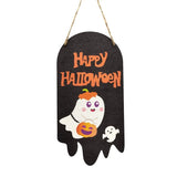 New Halloween Wooden Hanging Sign - Holiday Door Decor, Wooden Plaque Crafts, Festival Wall Hanging for Home Party Decoration