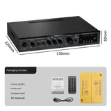 Amplificador de sonido Bluetooth 5.1, altavoz, amplificador de audio estéreo, componentes del sistema de audio estéreo, graves ultra potentes, alta potencia