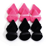 10/12 Pcs Triangle Powder Puff Wet Dry Use For Loose Powder Liquid Cosmetic Soft Plush Powder Puff Makeup Foundation