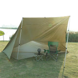 4x4m 4x3m 3x3m 19 Hang Points Tent Tarp Survival Sun Shelter Shade Canopy Outdoor Backpacking Waterproof Camping Awning SunShade - Lootquake