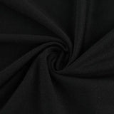 BOOFEENAA Vestido largo negro de malla transparente con patchwork, otoño 2024, sexy, elegante, con hombros descubiertos, manga larga, cortes, C66-EZ33