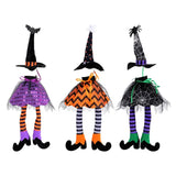 Halloween Wine Bottle Decoration Wine Bottle Decor Halloween Witch Hat Wine Bottle Cover Set Unique for Halloween for Party