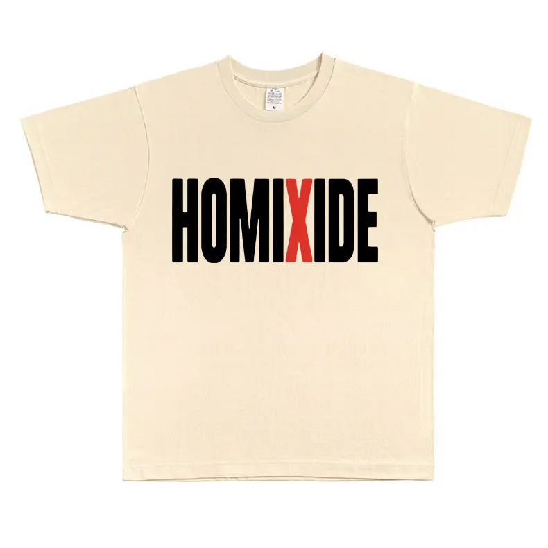 Rapper Homixide Gang Graphic T-shirt Playboi Carti Opium Merch Tshirt Men Women Hip Hop Oversized T Shirts Male Cotton Tops Tees - Lootquake