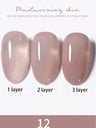 1-30pcs PSK Nude Pink Color Nail Art Ice Transparent Bare Color Nail Enamel 2025 New Net Red Popular White Gel Nail Polish
