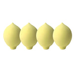 Lot de 4 houppettes à poudre de maquillage souples en forme de fruits, éponges en forme d'œuf de beauté, houppettes cosmétiques, éponges à fond de teint souples, outil de beauté