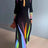 Elegant Spring 2024 Lapel Patchwork Slim-Fit Dress New Autumn Women British Style Print Maxi Dress Lady Party Evening Long Dress - Lootquake
