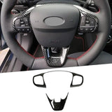 For Ford Focus MK4 2019 2020 Carbon Fiber Look Interior window swtich gear Steering Wheel Headlamp air Switche Button Cover Trim - Lootquake