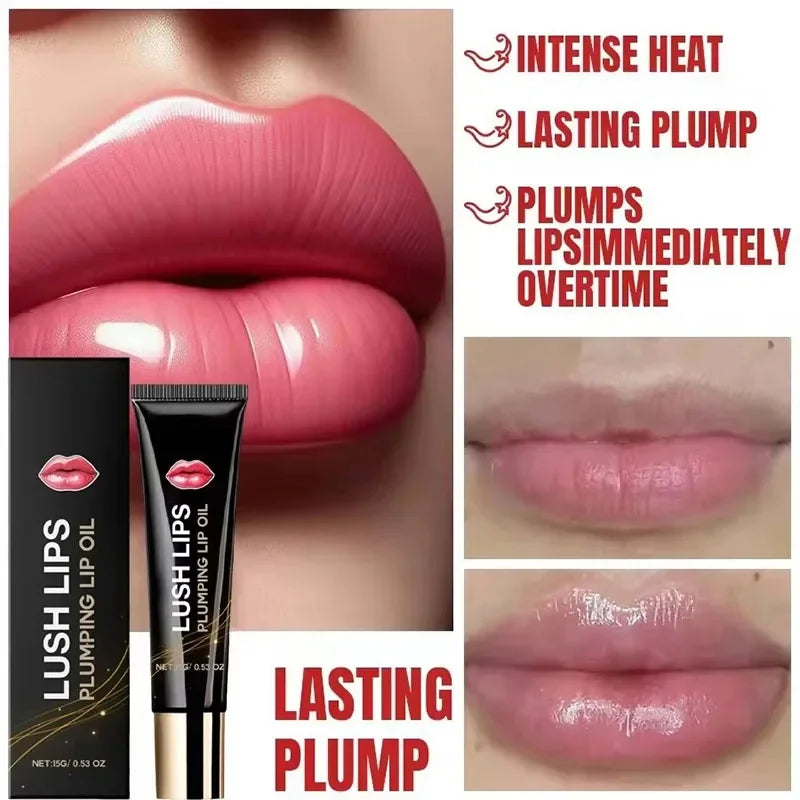 Lip Plumper Oil Instantly Volumising Increase Lip Elasticity Long-lasting Moisturizing Lush Lip Plumper Gloss Sexy Beauty Makeup