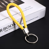 Originality PU Leather Metal Organization Rope Keychain Personality Custom Name Text Keyring Car Moto Key Ring Chain Gift - Lootquake