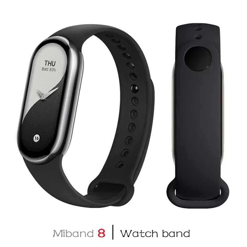 Correas deportivas para Xiaomi Mi Band 8-9 NFC, repuesto de pulsera de silicona Mi Band 9/8, resistente al agua, accesorios para Mi Band 9