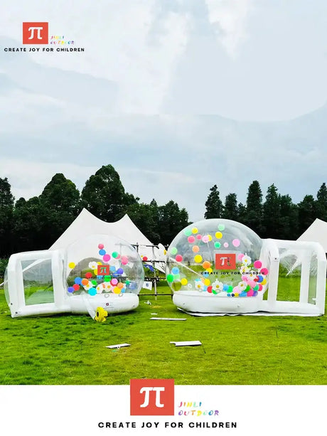 Inflatable bubble house PVC tent includes blower/protective carpet/PVC repair glue/air pump/colorful balloons/free shipping - Lootquake