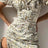 Slash neck Floral Print Split Beach Dress Women Summer Elegant Ruffles Party Long Dress Vestidos S~3XL - Lootquake