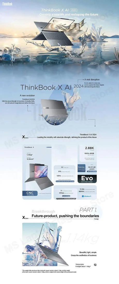 2024 Lenovo Thinkbook X Arc 13.5inch 2.8K 120Hz U5/U9 16/32+1T - Lootquake