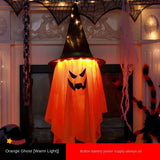 Décoration d'Halloween à suspendre, citrouille lumineuse, magicien, déguisement pour enfants, accessoires de fête effrayants, vitrine européenne, décoration de vacances
