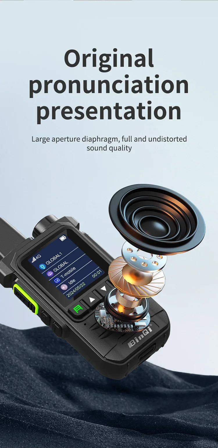 BINQI-K6 GXINPOC Platform Global -4G POC walkie talkie, 5000kilometers remote , global policecivilian fleet walkie talkie(free)