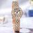 UTHAI L95 Women's Watch Light luxury Retro Barrel Shaped Digital Diamond inlaid Waterproof Ladies Fashion Quartz Clock Watches - Lootquake