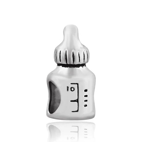 925 Sterling Silver Coffee Red Wine Coffee Glass Maker champagne Charm bead Fit Original Pendant Bracelet DIY Jewelry For Women - Lootquake
