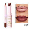 USHAS,Lipstick + lip liner set, matte finish, waterproof, long-lasting and non-staining, velvet nude lip gloss