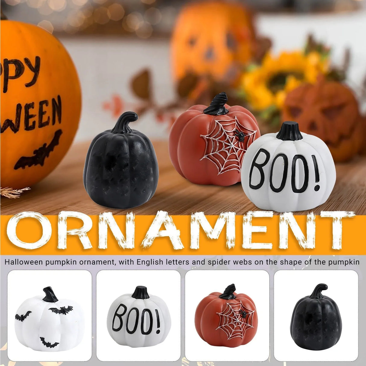 Halloween Decorations Resin Crafts Desktop Ornaments Haunted House Party Desktop Home Decoration Children'S Fun Toys