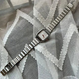 2024 Hot Brand Stainless Steel Strap Watch Women Luxury Gift Quartz Wristwatch Student Fashion Simple Square Quartz Watches - Lootquake