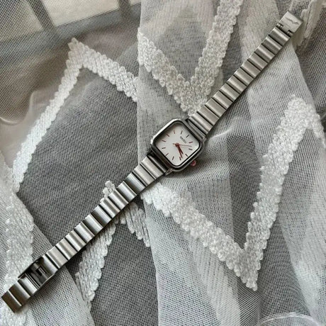 2024 Hot Brand Stainless Steel Strap Watch Women Luxury Gift Quartz Wristwatch Student Fashion Simple Square Quartz Watches - Lootquake