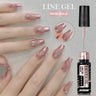 LILYCUTE 5ml Liner Gel Nail Polish UV LED Nail Art Paint Gel Gorgeous Glitter French Effect Semi Permanent Nail Painting UV Gel