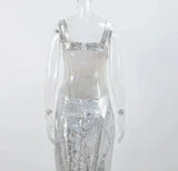 Women's Dresses Fashion Summer Suspender Backless Glitter Long Dress for Women - Lootquake