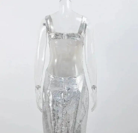 Women's Dresses Fashion Summer Suspender Backless Glitter Long Dress for Women - Lootquake