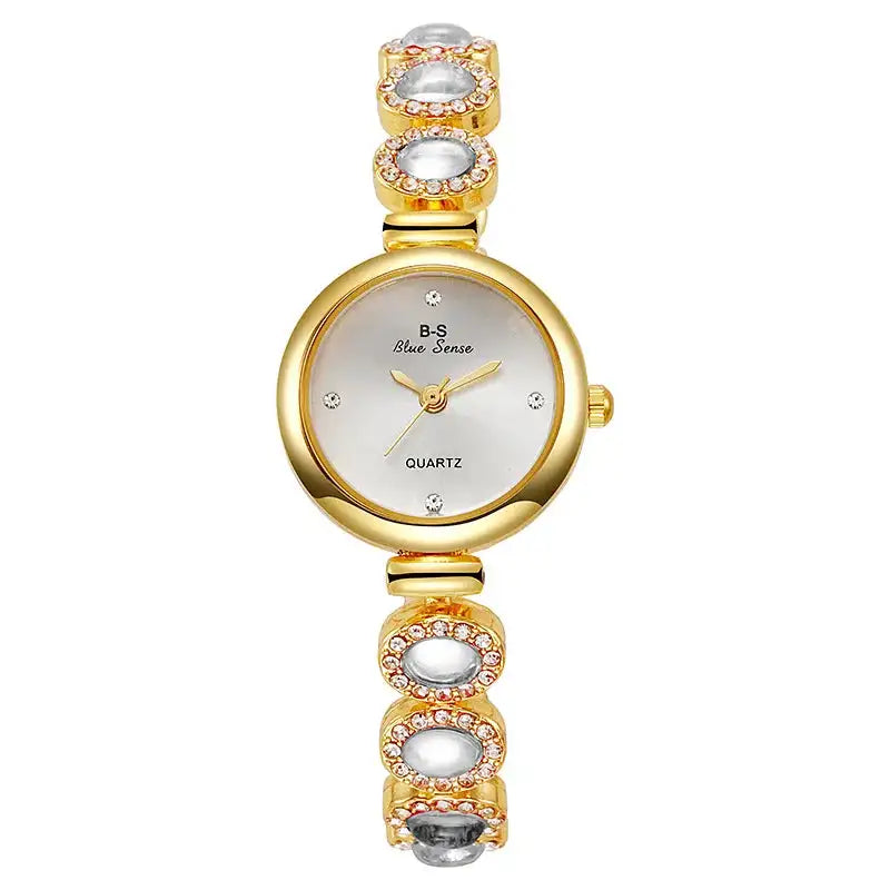 Famous Brand Women's Quartz Watches Luxury Green Gemstone Bracelet Watch Gift Female Wristwatch Dropshipping Relojes Para Mujer - Lootquake
