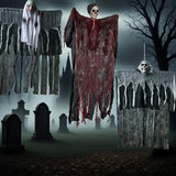 Halloween Decoration Hanging Ghost Skeleton Gauze Ghost Face Scary Pendant for Haunted House Decor, Patio Porch Skull Props