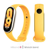 Correas deportivas para Xiaomi Mi Band 8-9 NFC, repuesto de pulsera de silicona Mi Band 9/8, resistente al agua, accesorios para Mi Band 9