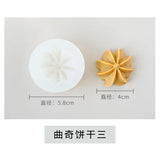 Molde de silicona para velas perfumadas con forma de galleta, para modelar velas, para hacer tú mismo, para hornear pasteles y yeso, herramientas para decorar pasteles.