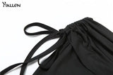 Yiallen Women Sexy 2-Piece Diagonal Collar Y2K Sleeveless Top+New Elegant High Waist Slim Skirt Autumn Winter Fashion Street Set - Lootquake