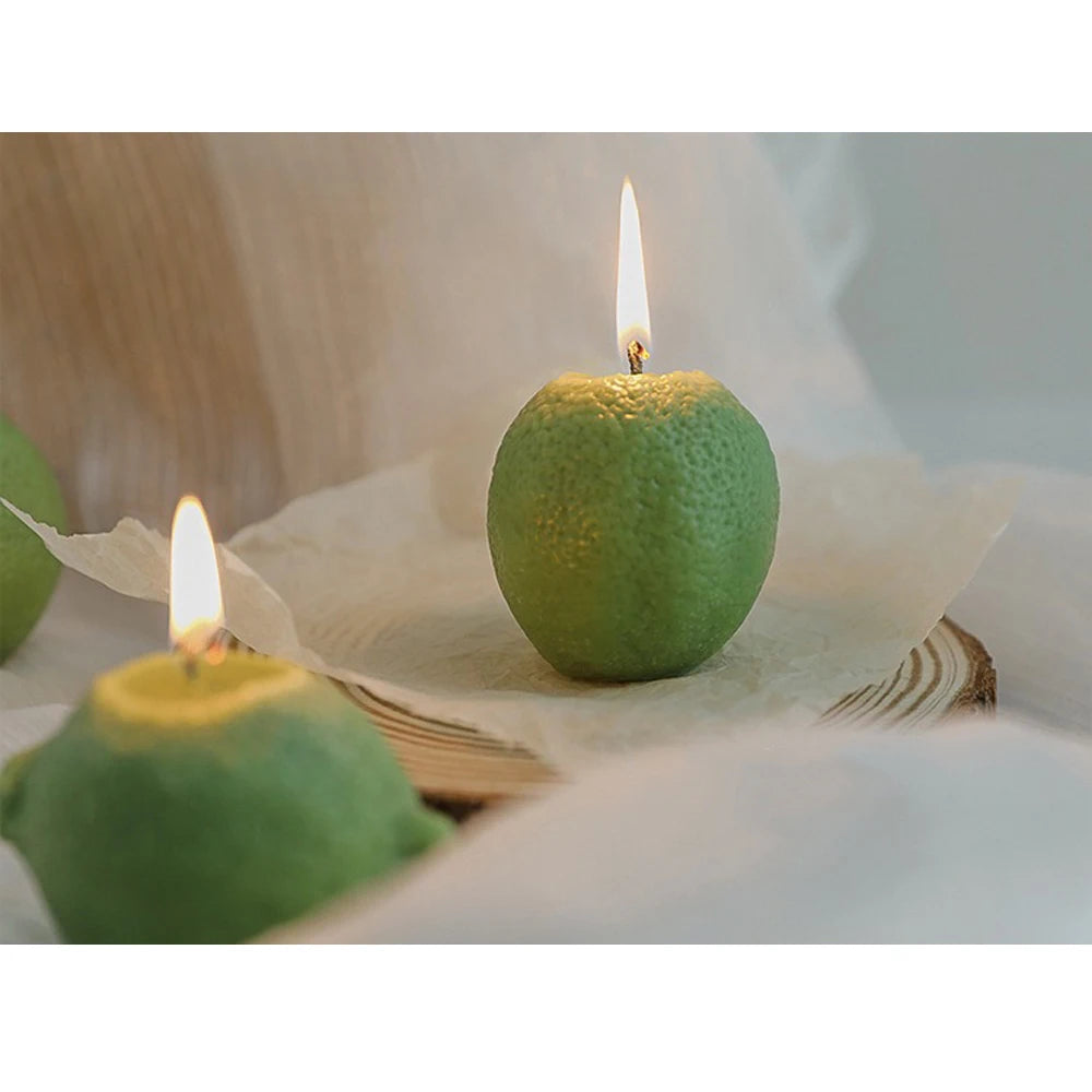 Vela de limón decorativa con fragancia INS, regalo de cumpleaños, regalo de cumpleaños, vela de imitación de fruta, velas perfumadas