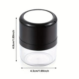 Travel-Friendly Loose Powder Case with Mushroom Sponge Puff & Mirror - Compact, Fragrance-Free Cosmetic Foundation Box