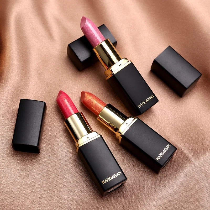 Mermaid Moisturizing Lipstick 9 Colors Waterproof Long Lasting Pigment Nude Pink Shimmer Lipstick Luxury Women Makeup Cosmetics