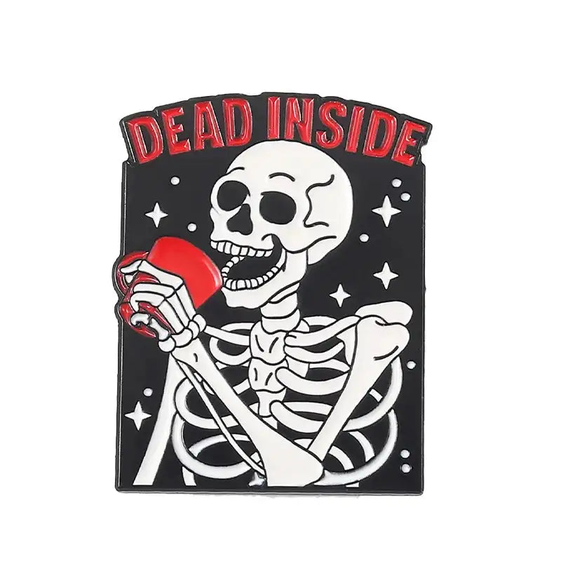 Broche estilo punk con forma de calavera y rosa, con forma de corazón, para Halloween, con forma de cabeza de gato, brújula, sombrero de mago, gato negro, broches de aleación, insignias de esmalte, alfileres de solapa