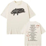 Rapper Cactus Jack Tshirt UTOPIA Album Graphics T-shirts Men's Hip Hop Pure Cotton Tees Male Casual Oversized T Shirt Streetwear - Lootquake