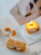 Molde de silicona para velas perfumadas con forma de galleta, para modelar velas, para hacer tú mismo, para hornear pasteles y yeso, herramientas para decorar pasteles.